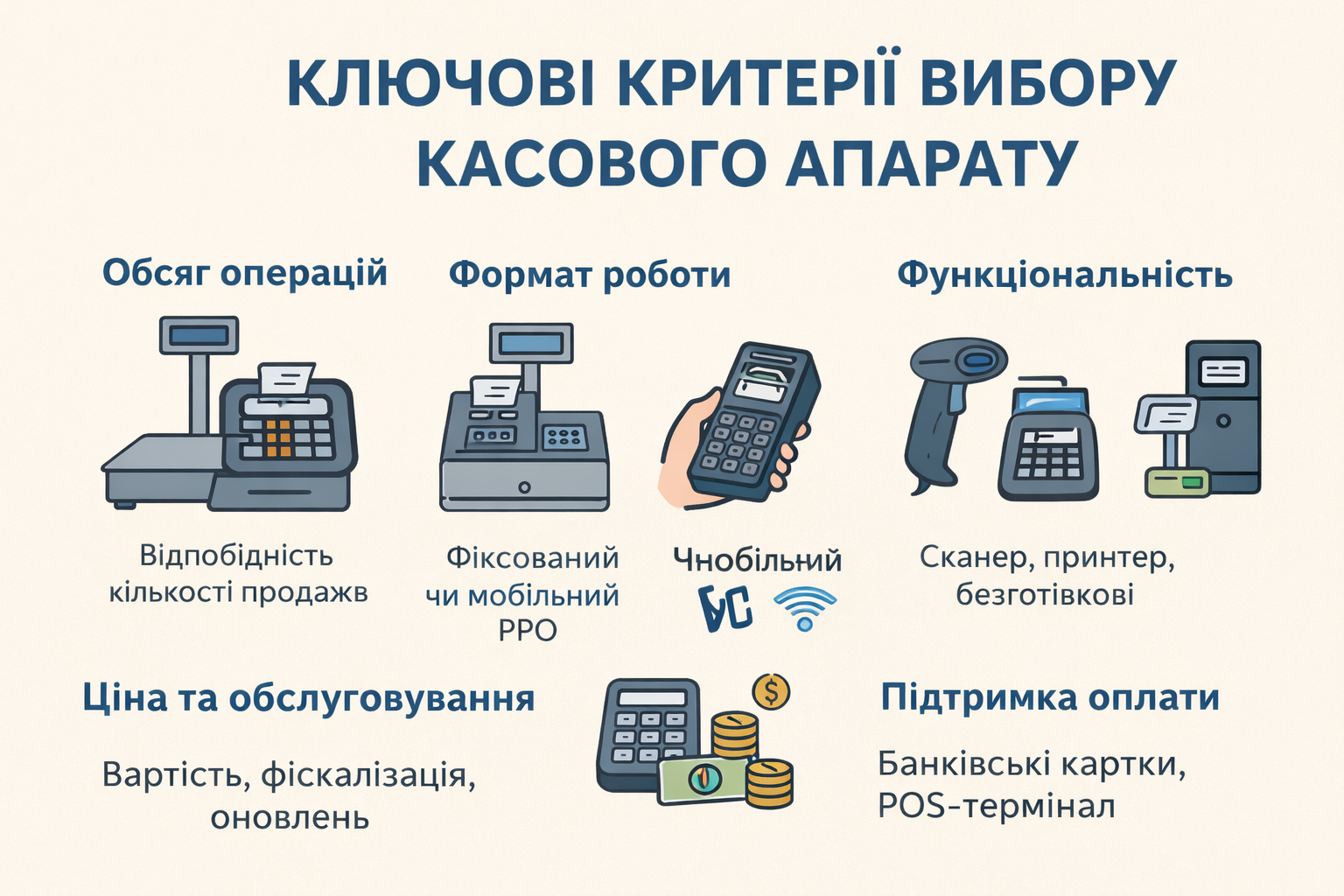 Як вибрати касовий апарат для магазину